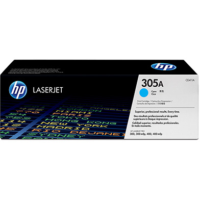 HP CE411A 305A Cyan Cartridge (2,600 pages)